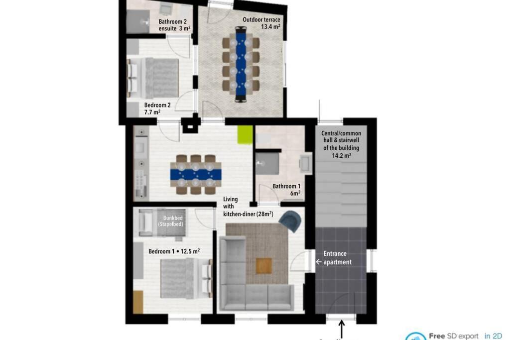 Authentic Stays - 6P-Apartment ไอส์เดอ ภายนอก รูปภาพ